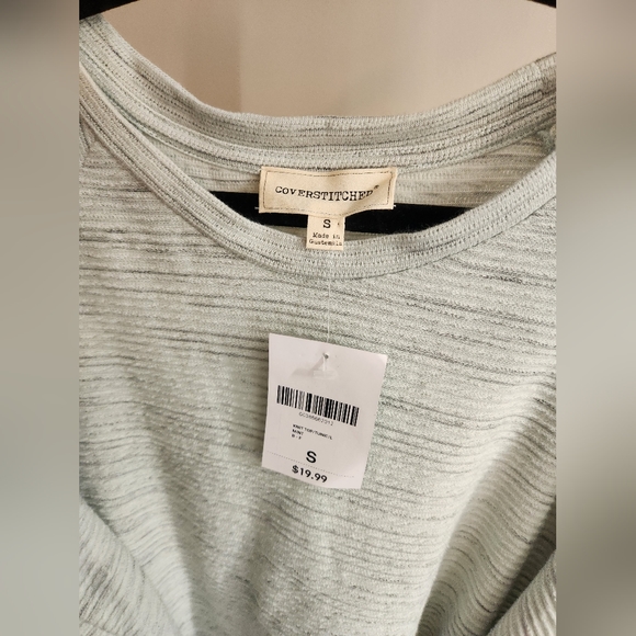 SOLD Forever 21 Gray tunic sweater, long sleeve with front tie, size small - Picture 3 of 8